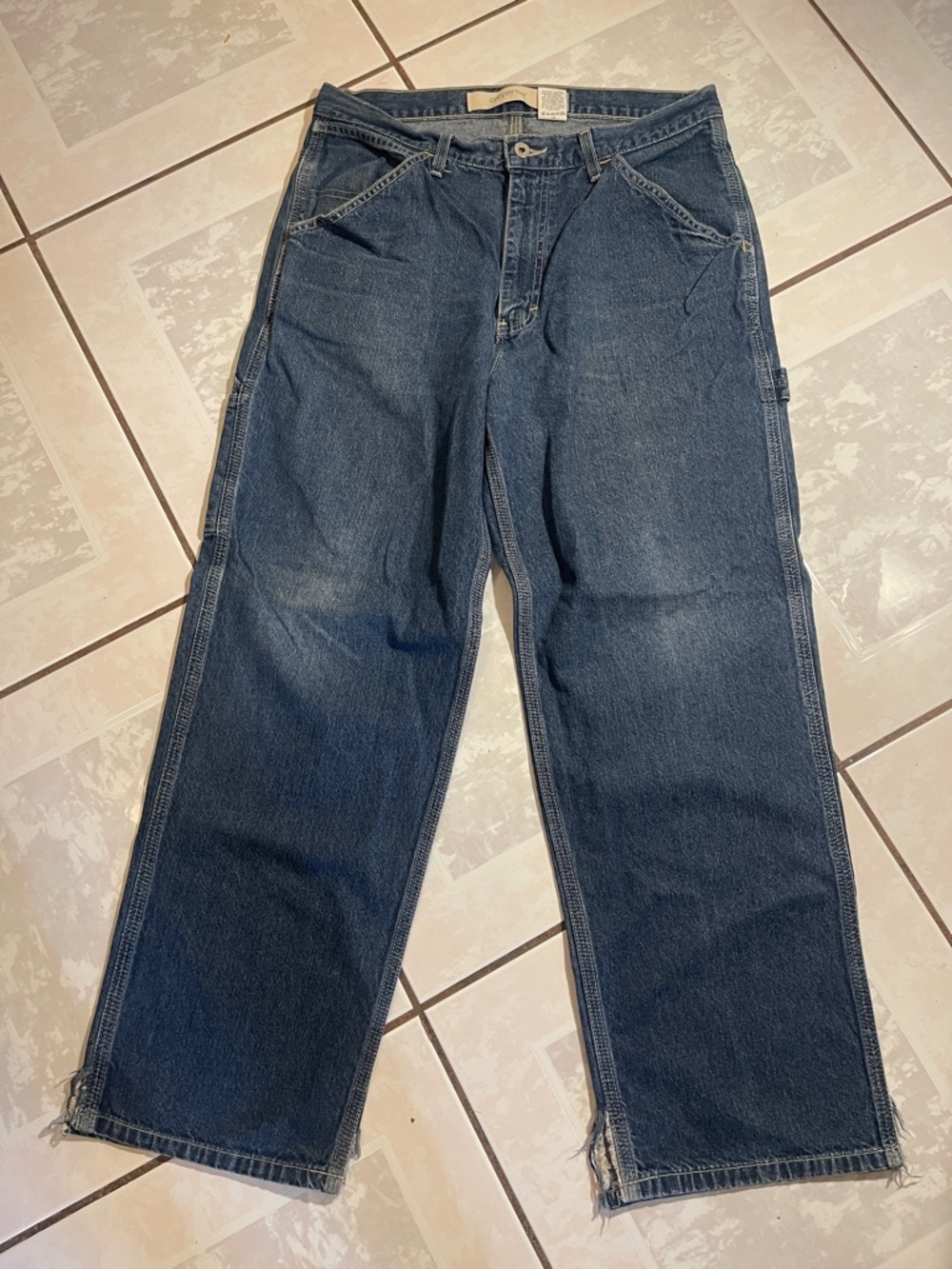 GAP Men's Relaxed Carpenter Jeans in Dark Blue